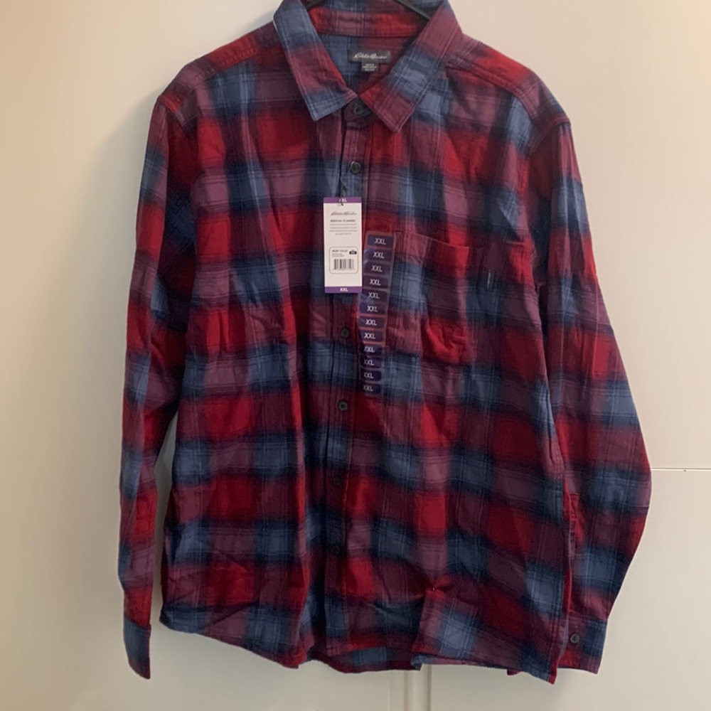 NWT Eddie Bower long sleeve flannel shirt size XXL